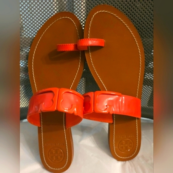 Tory Burch Marcia Toe Ring Sandals size 10.5 M - Picture 1 of 5